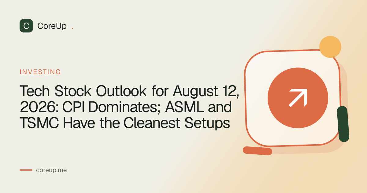 Tech Stock Outlook for August 12, 2026: CPI Dominates; ASML and TSMC Have the Cleanest Setups